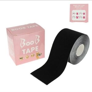 Boob Tape Adhesive Breast Lift Tape - Black Roll